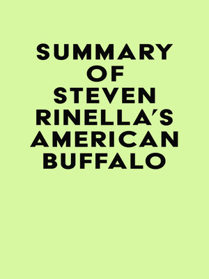 cover image of Summary of Steven Rinella's American Buffalo